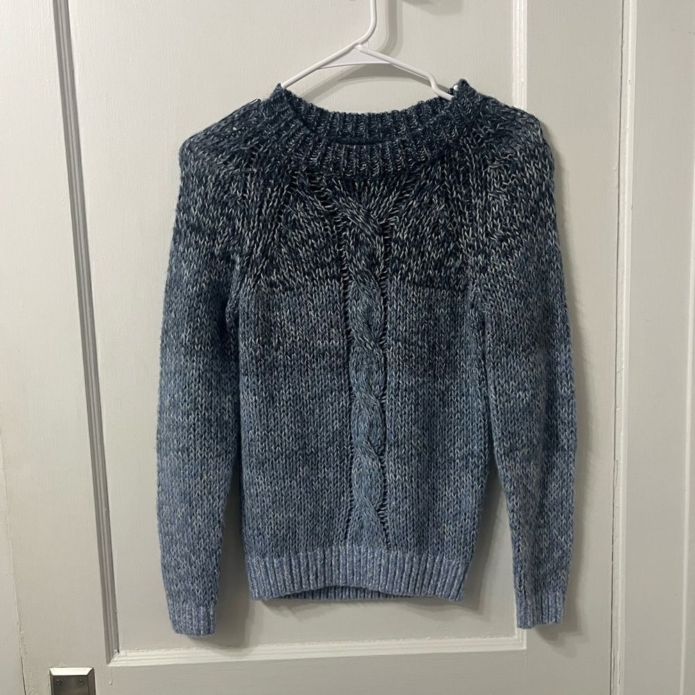 Lucky Brand Blue Ombre Crew & Scoop Necks Sweater